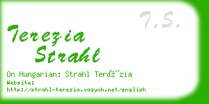 terezia strahl business card